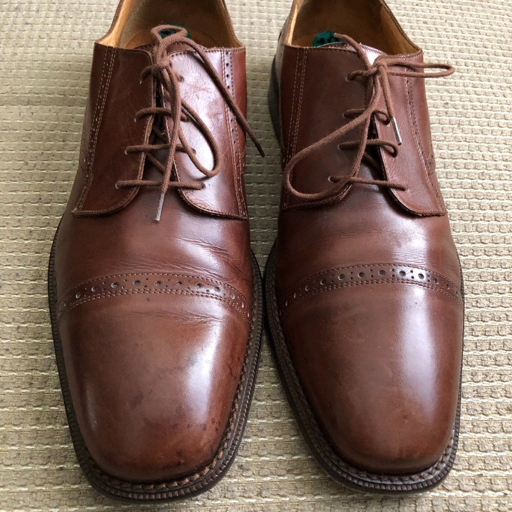Panelli Men's Dark Tan Oxfords
